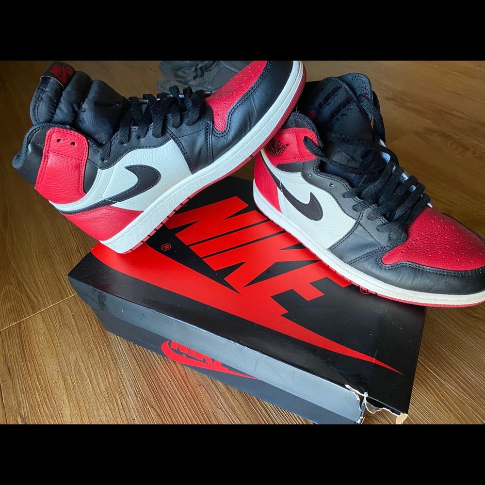 Jordan 1 Bred Toes
